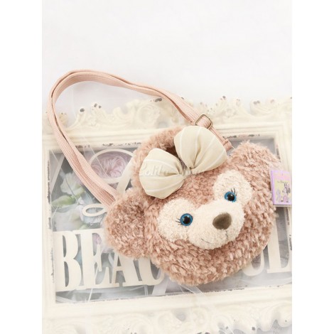 スウィートロリータバッグラベンダーロングぬいぐるみショルダーバッグロリータアクセサリー