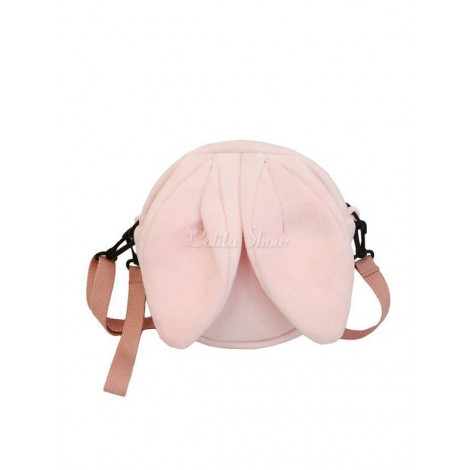 スウィートロリータバッグライトピンクショートぬいぐるみショルダーバッグロリータアクセサリー