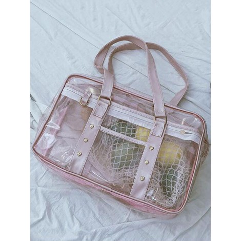 甘いロリータバッグライトピンクPUレザーショルダーバッグロリータアクセサリー