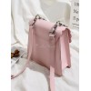 甘いロリータバッグライトピンクPUレザーショルダーバッグロリータアクセサリー