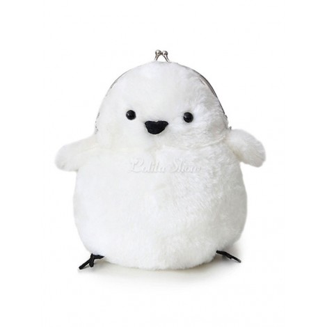 甘いロリータハンドバッグひよこのどの毛皮ロリータクラッチバッグ