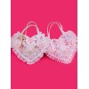甘いロリータバッグピンクの花蝶ロリータショルダーバッグ
