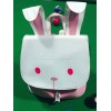 ホワイトロリータバックパック動物のデザインカラーブロックPUロリータバッグ