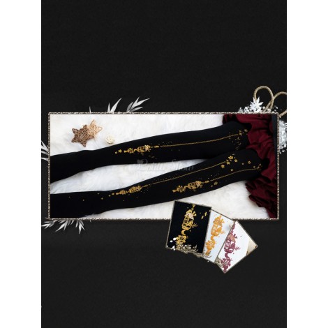 ゴシックロリータストッキングの沈黙のベルベット120 Dロリータパンスト