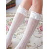 甘いロリータ靴下レースフリルホワイトロリータストッキング