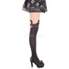 ブラック ベルベット動物印刷ゴシックロリータ ソックス