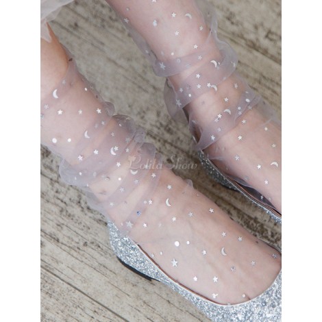 スウィートロリータソックススタープリントロリータアクセサリールーズソックス