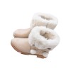 スウィートロリータスノーブーツポンポムボウぬいぐるみライニングアプリコットロリータ冬のブーティー