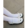 甘いロリータ シューズ白キティかわいいメアリー ジェーン ロリータ Paltform シューズ
