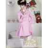 ロリィタコート　アウターウェア　ストラッピー　ウール混紡　カジュアル　スウィート　ハート柄