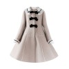 クラシックロリータオーバーコートレースボウキャメルウールロリータコート
