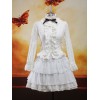 ロリータセパレート　ホワイト　姫袖　ロングスリーブ　スィート　リボン