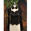 ロリータセパレート，ブラック　ロングスリーブ　姫袖　ゴシック　ティアド