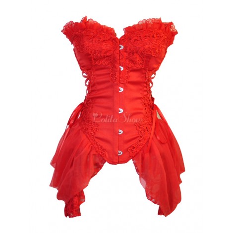 ビスチェ　ブライダルインナー　お花嫁インナー　Tバックを含まず　単品ビスチェ　新作　編み上げタイプ　コスプレ　コスチューム　セクシーランジェリー　オーバーバストコルセット