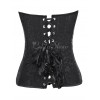 オーバーバストコルセット　人気　ブラック　レディースビスチェ