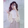 中国風ロリータシャツフリルシフォンホワイトロリータブラウス