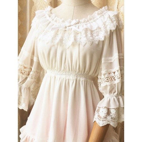 ロリータ服　トップス　シャツ　トップス　スウィート　カジュアル　ポリエステル