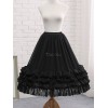 シフォンロリータスカートボウフリルホワイトLolitapetticoat