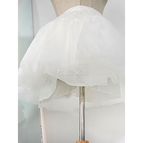 ホワイトロリータペチコートロリータアンダースカートクリノリン