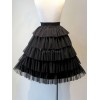 ゴシックロリータSKブラックロリータスカート