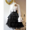 ゴシックロリータSKブラックロリータスカート
