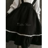 クラシックロリータスカート　2020　小悪魔　フリル　ブラックロリータスカート　シフォンアイドル衣装