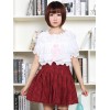 ロリィタスカート　レッド　スウィート　カジュアル　ポリエステル