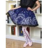 マジック サークル プリント ブルー ロリータ ドレス キュートなロリータ レース スカート