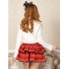 クラシックロリータSKプリントボウレースレッドロリータスカート