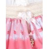 スウィート　ブラッシュピンク　ロリィタスカート　ショートスカート　ポリエステル　レーストリム