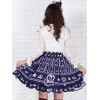 ゴスロリ　ロリィタスカート　SK　ロリータファッション　ディープブルー　クラシック　ゴシック　クラシカル　パンク　クラロリ　甘ロリ　お茶会　入学式　イベント　卒業式