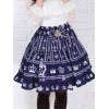 ゴスロリ　ロリィタスカート　SK　ロリータファッション　ディープブルー　クラシック　ゴシック　クラシカル　パンク　クラロリ　甘ロリ　お茶会　入学式　イベント　卒業式