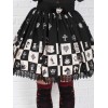 ゴスロリ　スカート　ふしぎの国のアリスチェッカーSKスカート　レットアイドル衣装