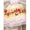 スウィート　イエロー　ロリィタスカート　レーストリム　ケーキプリント