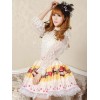 スウィート　イエロー　ロリィタスカート　レーストリム　ケーキプリント