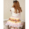 スウィート　イエロー　ロリィタスカート　レーストリム　ケーキプリント