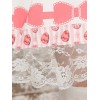 甘いピンクロリータショートスカート　2020　ケーキアイスクリームプリント　レース　トリム　アイドル衣装