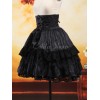 ゴスロリ　ロリータスカート　ロリィタブラックスカート　黒　ハイウェスト　クラシック　ゴシック　クラシカル　クラロリ　お茶会　デート　入学式　卒業式　イベント