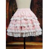 ロリータスカート　ピンク　ロリィタ　スィート　甘ロリ　お茶会　デート　入学式　卒業式　イベント