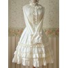 シャーリングシフォンロリータスカート　2020　ホワイトアイドル衣装
