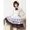 ロリータ服　スウィート　ポリエステル　プリント　チョコレート　カジュアル