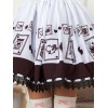 ロリータ服　スウィート　ポリエステル　プリント　チョコレート　カジュアル
