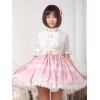ロリータ服　スカート　スィート　ポリエステル　プリント　ピンク　カジュアル