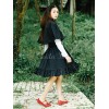 ゴスロリスカート　リグレッションビクトリア風　ゴシックヴィンテージSKロリータスカート