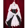 ゴスロリ　マルチカラー　ロリータワンピース　ボタン　蝶タイアイドル衣装　レットコットンワンピース