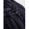 ゴスロリ ワンピースOP　ブラック　スクエアネック　半袖　フリルアイドル衣装　リボンタイロリータワンピース