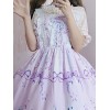 バニープリントロリータジャンパースカートの甘いロリータJSKドレスドリームランドフラワーシー