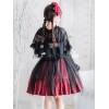 ゴスロリ　ロリィタJSKドレス　スチームパンク　ノースリーブ　フリル　ロリータジャンパースカート
