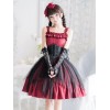 ゴスロリ　ロリィタJSKドレス　スチームパンク　ノースリーブ　フリル　ロリータジャンパースカート