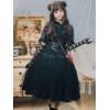 ゴスロリ　ロリィタJSKドレス　スチームパンク　ノースリーブ　フリル　ロリータジャンパースカート
